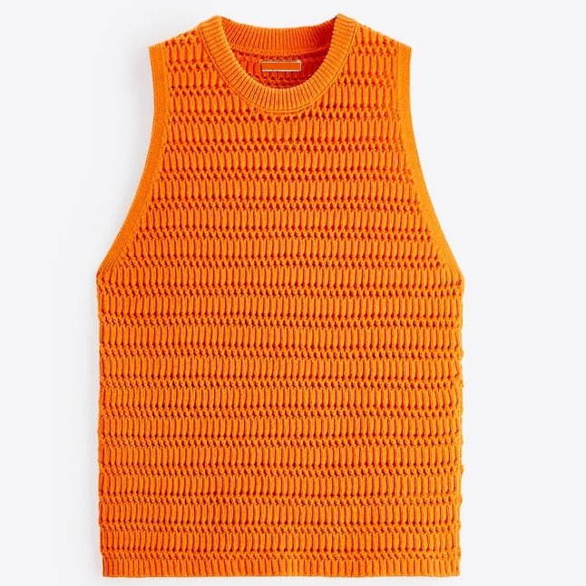 Vintage oversized mesh wholesale sleeveless cotton custom plus size crop ribbed summer knit men crochet tank top
