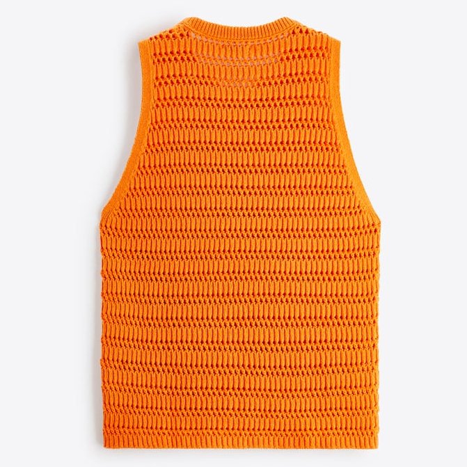 Vintage oversized mesh wholesale sleeveless cotton custom plus size crop ribbed summer knit men crochet tank top