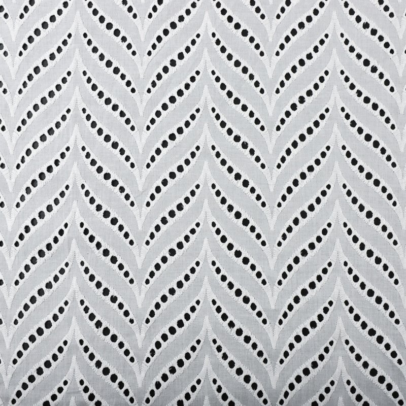 Wholesale Embroidered fabric 100% Cotton White Embroidery Fabric High Quality For Garment