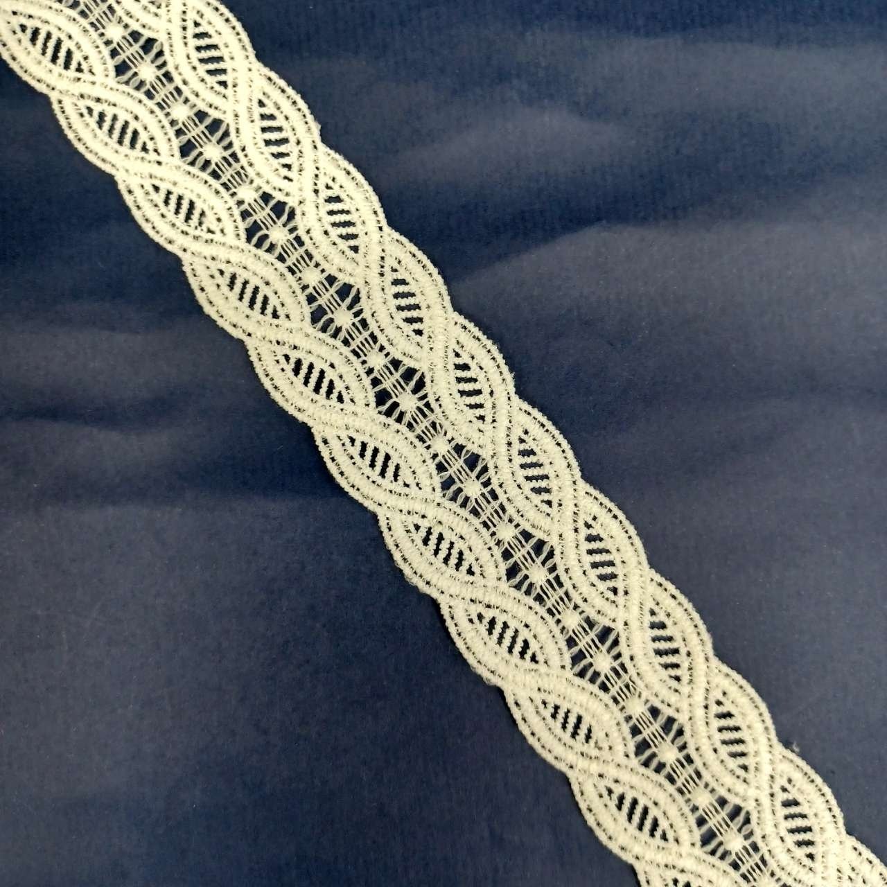 Classic jacquard fabric white good trimming lace