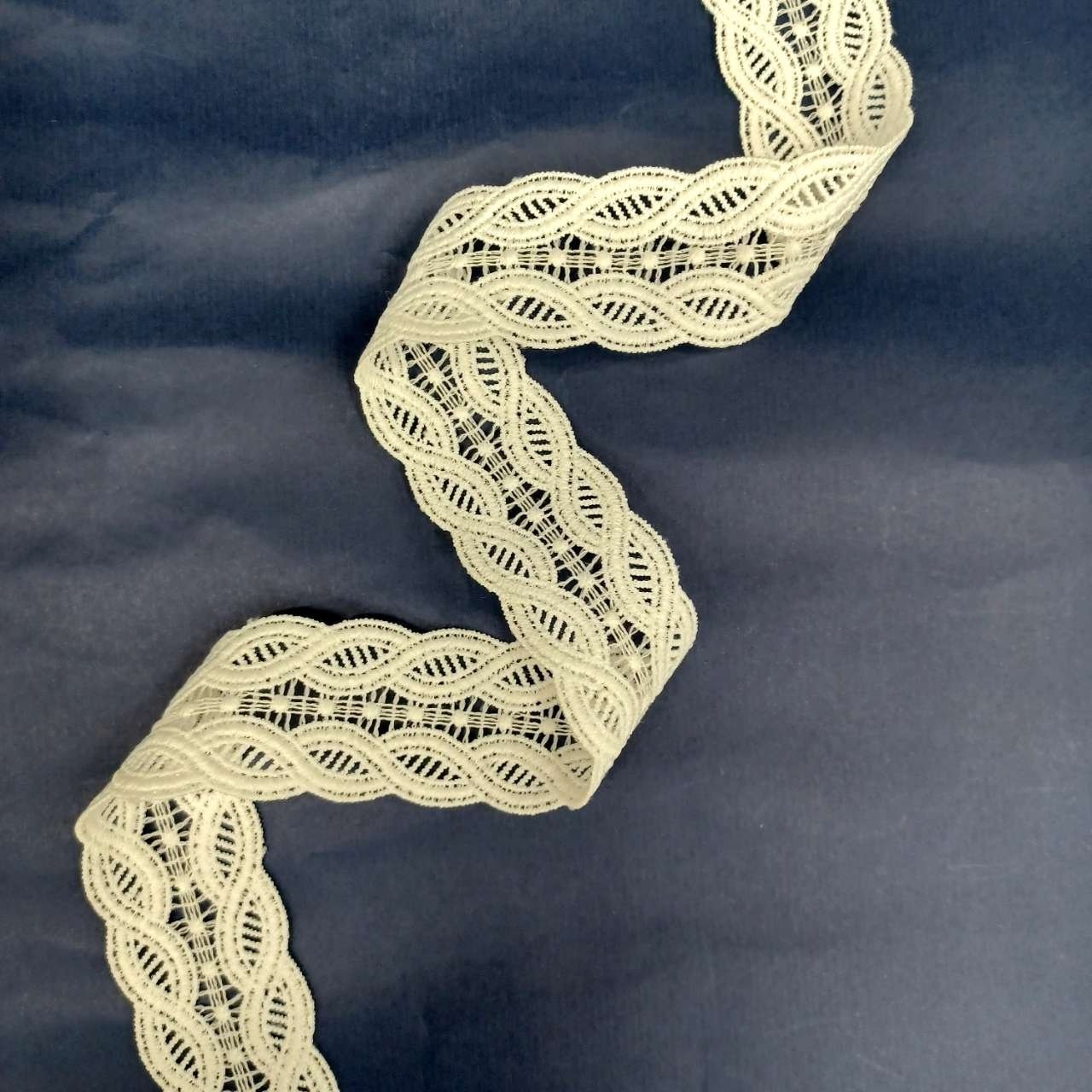 Classic jacquard fabric white good trimming lace