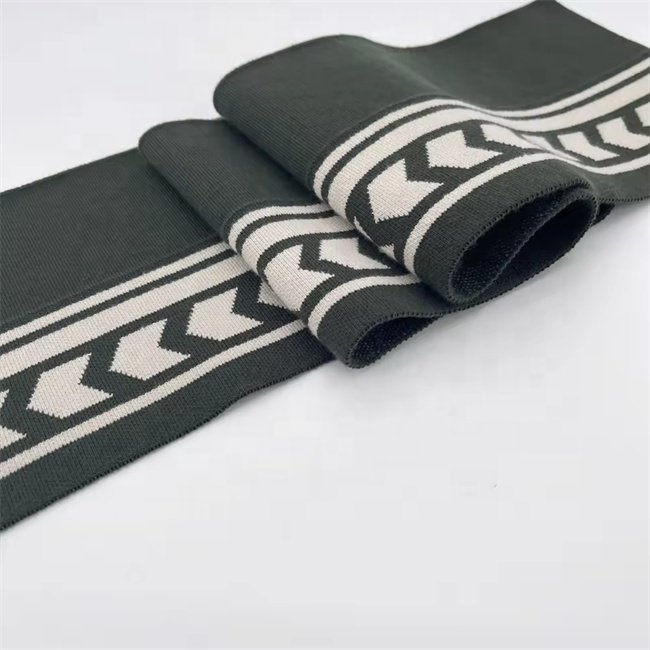 2022 New Product Premium 97%Polyester 3%Spandex Rib knit collar for cotton clothing, down jackets, bomber jackets, sportswear