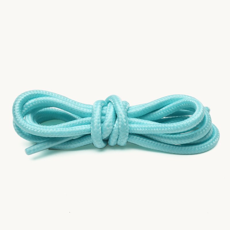 HF fashion good quality round fluorescent design shoe laces 4mm width 1-1.8 m length wholesale shoelaces
