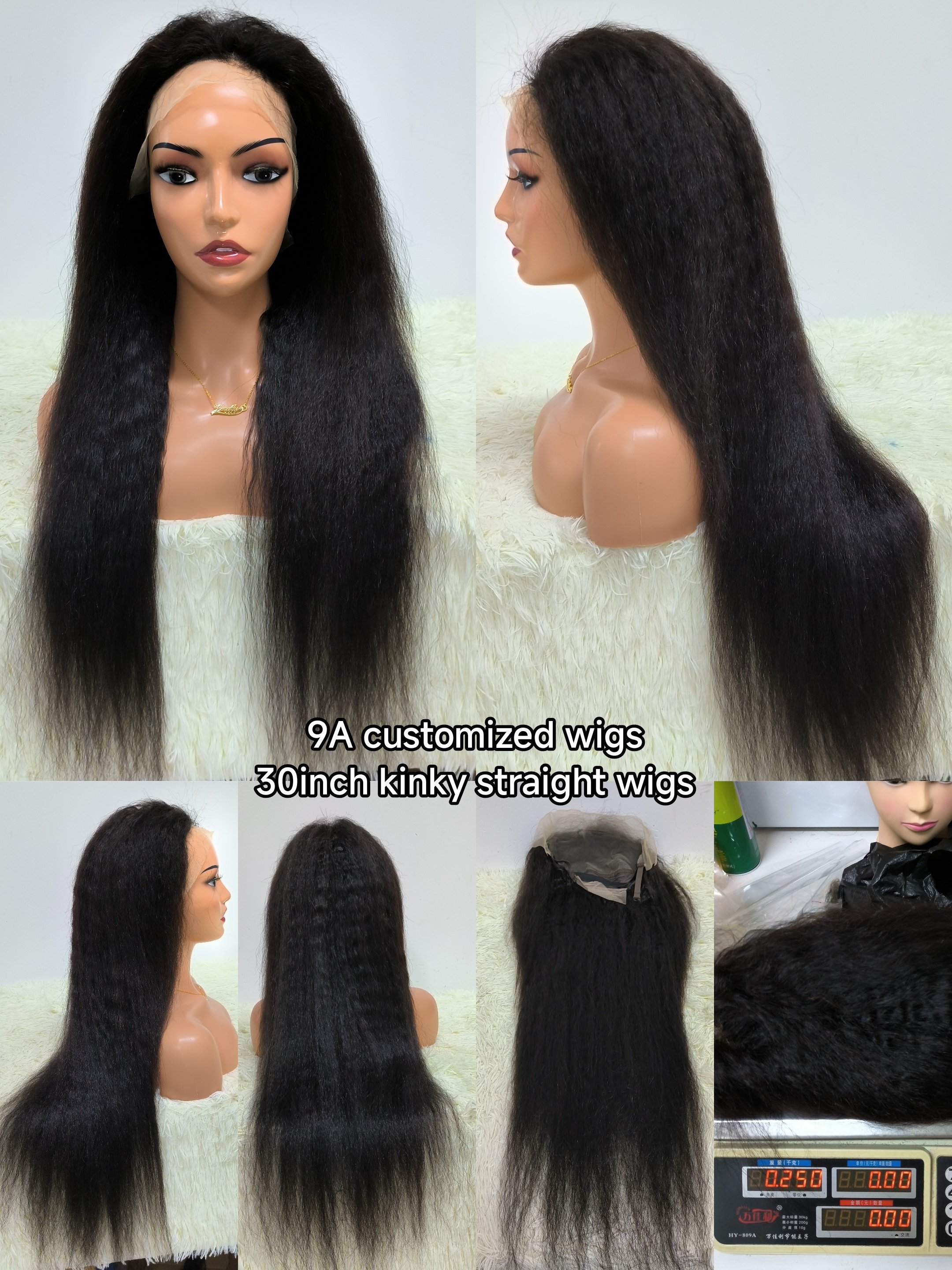 Letsfly Cheap Custom-Made Ear to Ear 9A Lace Frontal Human Wigs, 16inch-30inch Wholesale Natural Hair Wigs With Closures