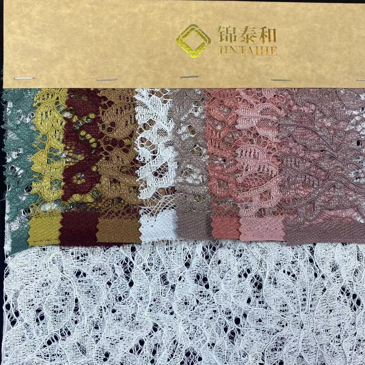100% polyester lace fabric,Flower lace embroidery fabric,wedding dress lace fabric for women,Soft ,Multi-color custom,wholesale