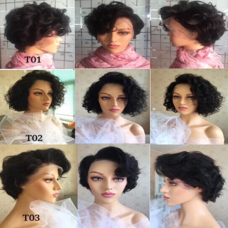 Pixie Cut Curly Wig,cheap Perruque Human Hair Wig for Black FREE Short Brazilian 13x4 Lace Frontal Pixie Wig,hd Lace Women Long