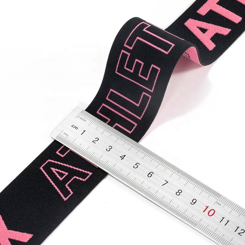 Low MOQ custom print designer wide elastic band with brand for Lace Hair Lace Melt Band Wig grip headband