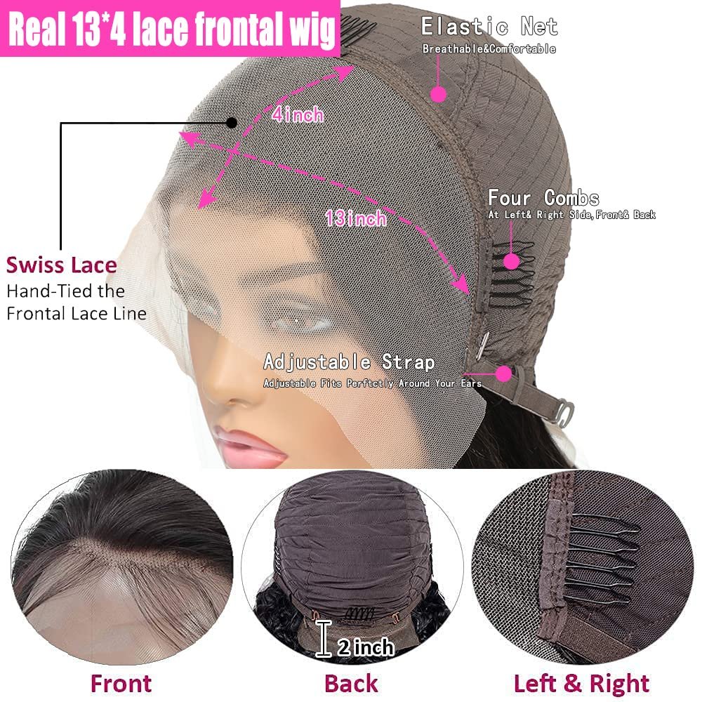 2022 New Product Slik Straight thick ends Hair Human hair 14 inch lace frontal Bob Wig
