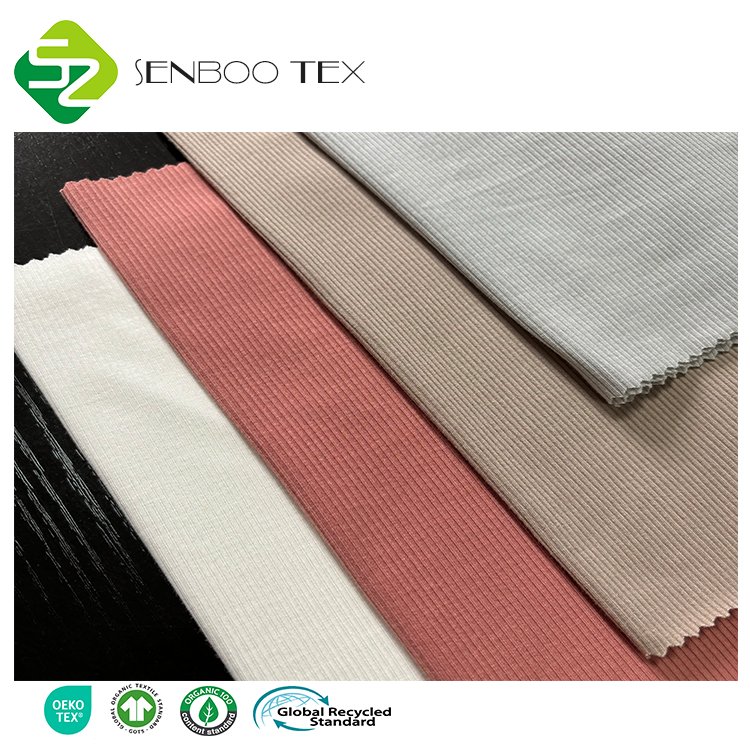 Organic Bamboo Knitted Fabric with 95% UPF 50+ Protection 5% Spandex for Girls' Clothing