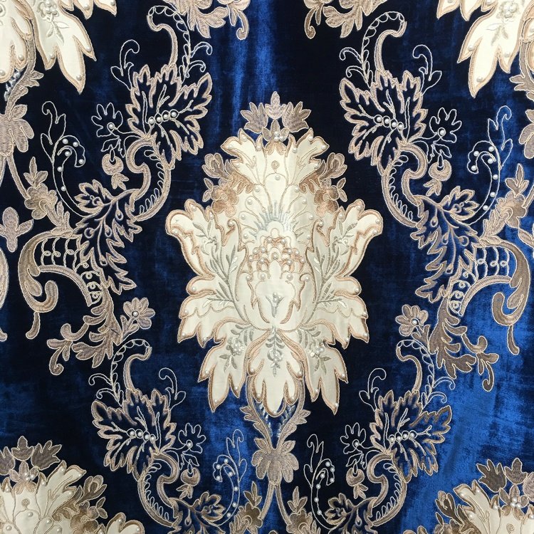 CF0757A Manufacturer wholesale comfortable polyester jacquard embroidery fabric for sofa