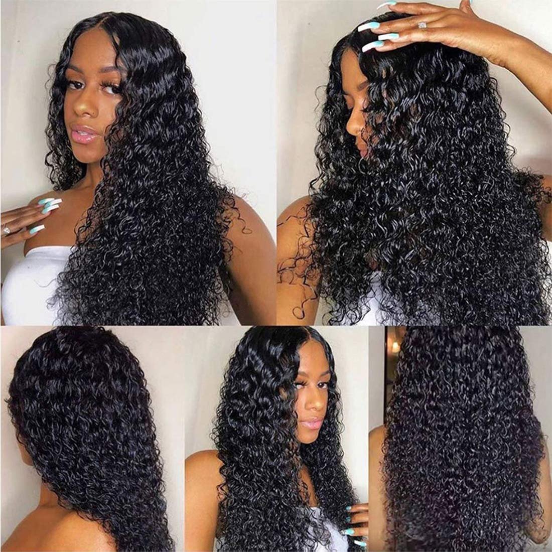 Uniky Raw Virgin Hair Jerry Curly Lace Front Wig Human Hair Deep Part Jerry Curl Weave Short Wig Kinky Curly Wig Lace Front