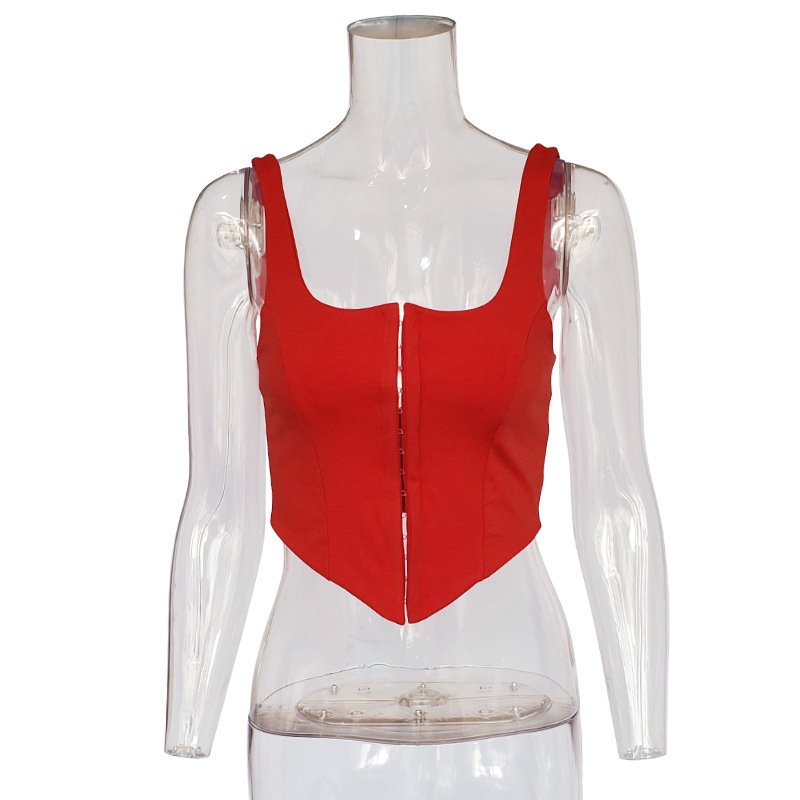 Women Casual Solid Tank Tops Basic White Crop Top Workout Fashion Fitness Vests Outfits