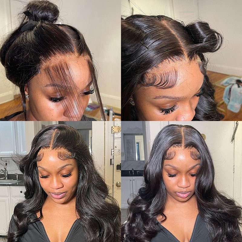 Glueless Full Hd Swiss Transparent Lace wigs 13X4 13x6 Human Hair Lace Front Wig Body Wave Hair Vendors Factory Prices