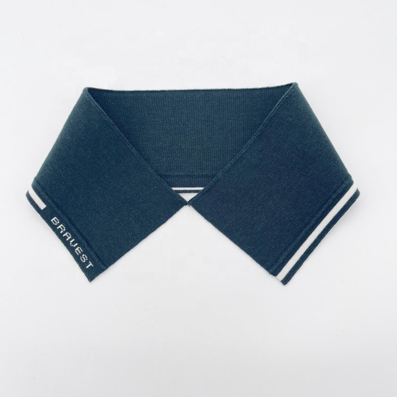 Custom Eco-friendly cotton Jacquard Neck Rib sportswear rib collar Neckline Knitting Rib trimming