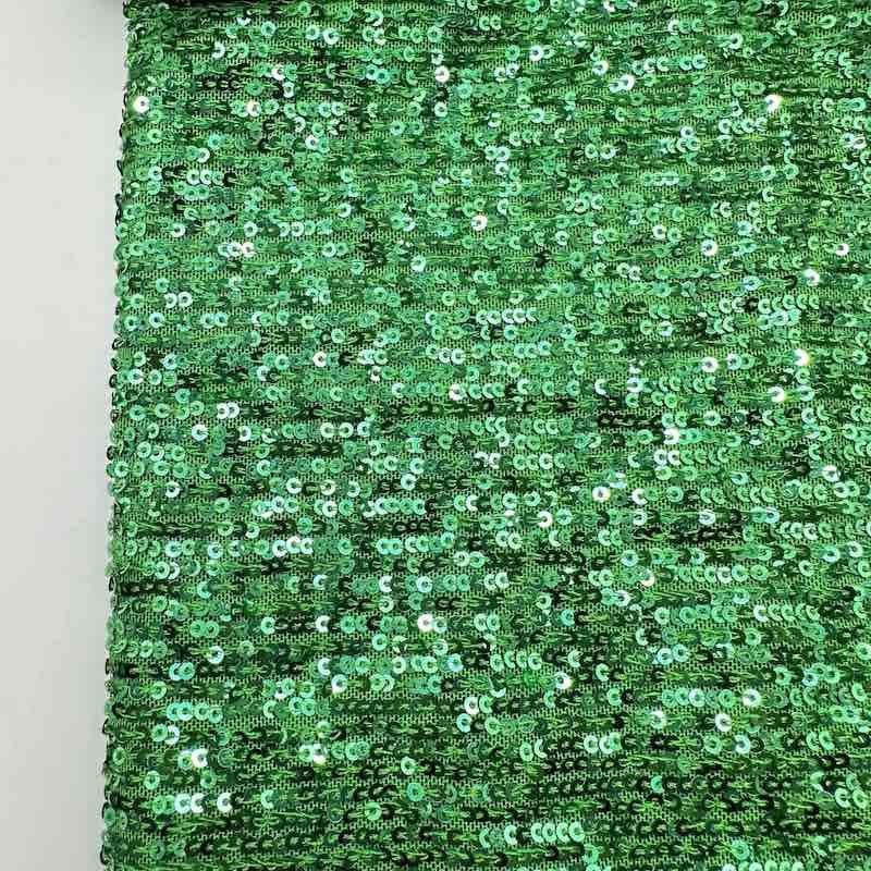 Latest Design Luxury 100%polyester Sequins Mesh Green Embroidery Fabric For Wedding Dresses
