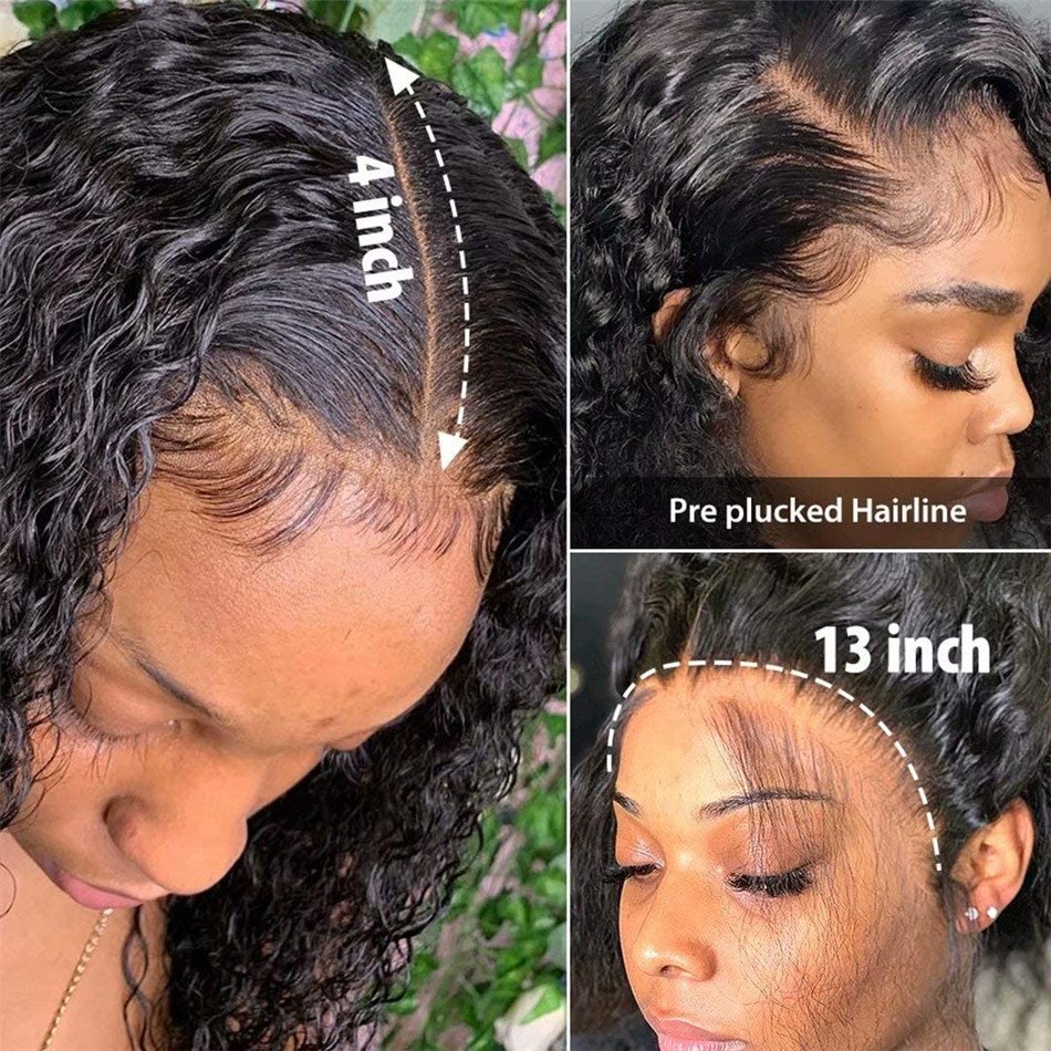 Cheap Kinky Curly Short Bob Wigs Human Hair Lace Front Brazilian Human Hair Wigs For Black Women Hd Lace Frontal Wig Human Hair