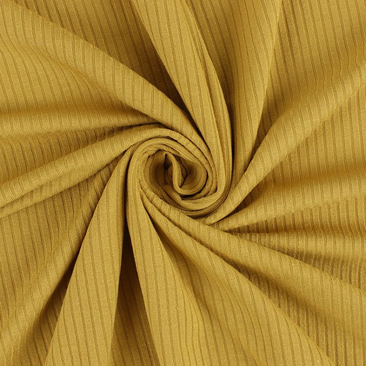 32S bamboo ribbed brushing knit 250gsm 66% bamboo Fiber 26% cotton spandex stretch 4*2 ribbed fabric garment fabric