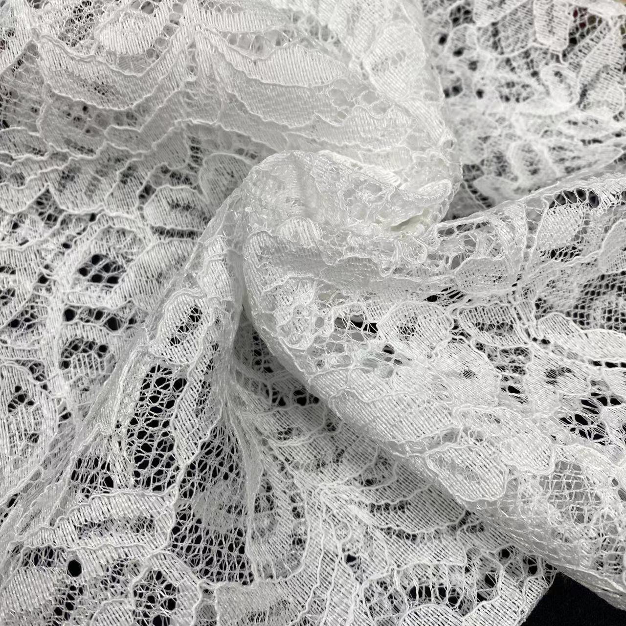 100% polyester lace fabric,Flower lace embroidery fabric, wedding dress lace fabric for women,Soft ,Multi-color custom,wholesale