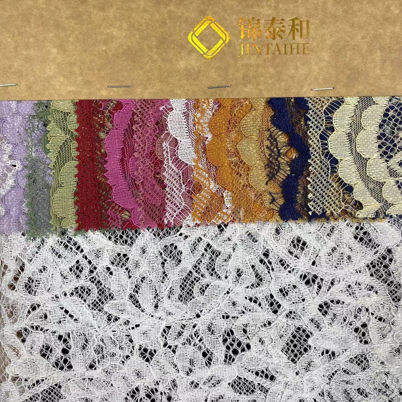 100% polyester lace fabric,Flower lace embroidery fabric, wedding dress lace fabric for women,Soft ,Multi-color custom,wholesale