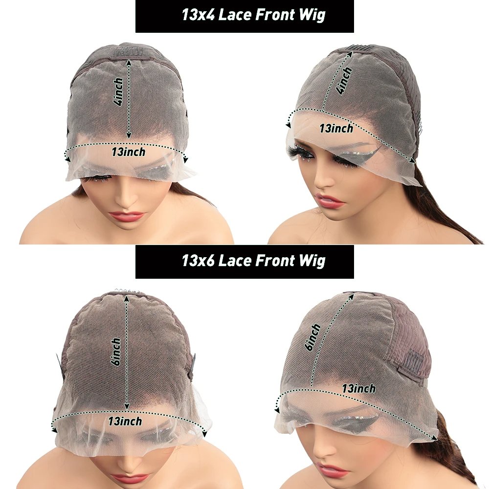 Highlight HD Lace Front Wig Human Hair 13X6 Body Wave Human Hair Wigs 180% Density Honey Blonde Curly Ombre Lace Frontal Wig