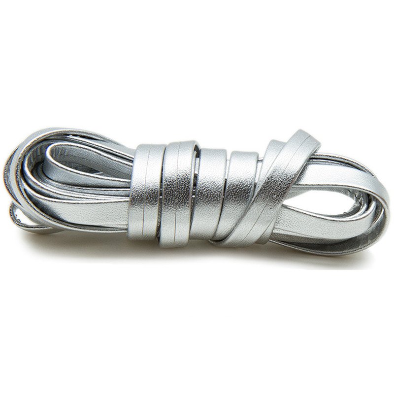 Yrunfeety Shoelace 100-180CM Flat Leather Shoelaces 7MM Width Sneaker Leather Laces Luxury Leather Shoe Laces for Boot 8 Colors