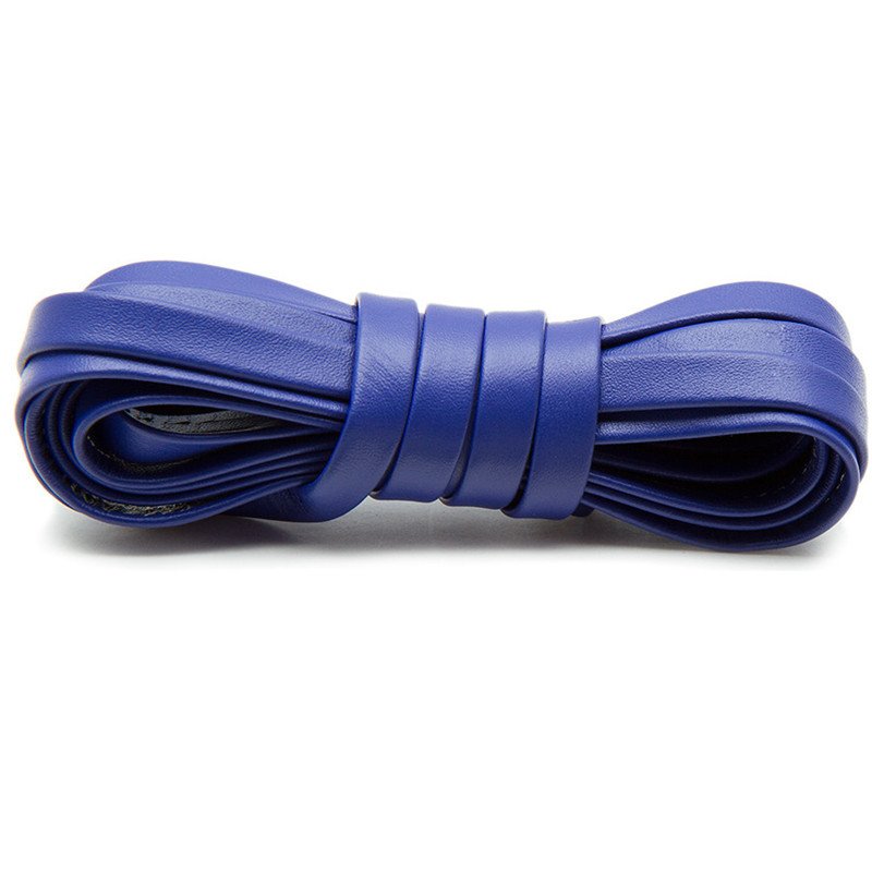 Yrunfeety Shoelace 100-180CM Flat Leather Shoelaces 7MM Width Sneaker Leather Laces Luxury Leather Shoe Laces for Boot 8 Colors