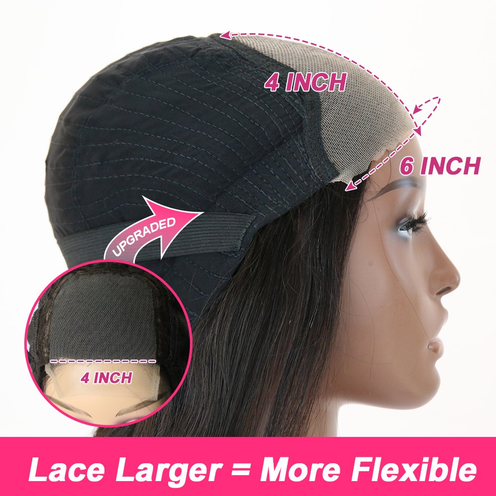Wear And Go Glueless Wig Precut Lace Curly HD Lace Front Wigs Human Hair,180 Density 4x4 Closure Wigs