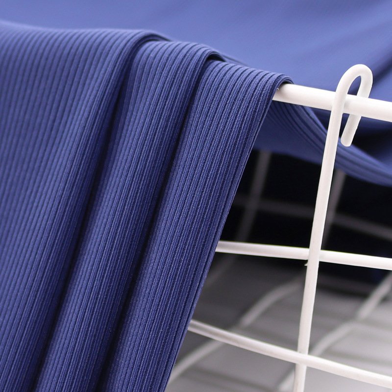 Manufactured Warp 150cm 175 Gsm 84% Nylon 16%Spandex 2*2 ice rib pit strip stretch underwear leggings knitted fabric material