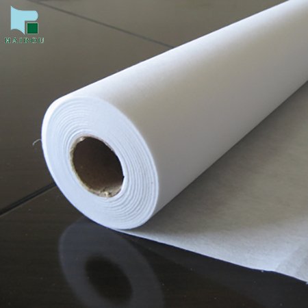 Dacron Non-woven Roll Fabric Embroidery Woven Lining Plain Nonwoven ISO9001 Interlining Soft Polyester Custom Thickness 1mm 2mm