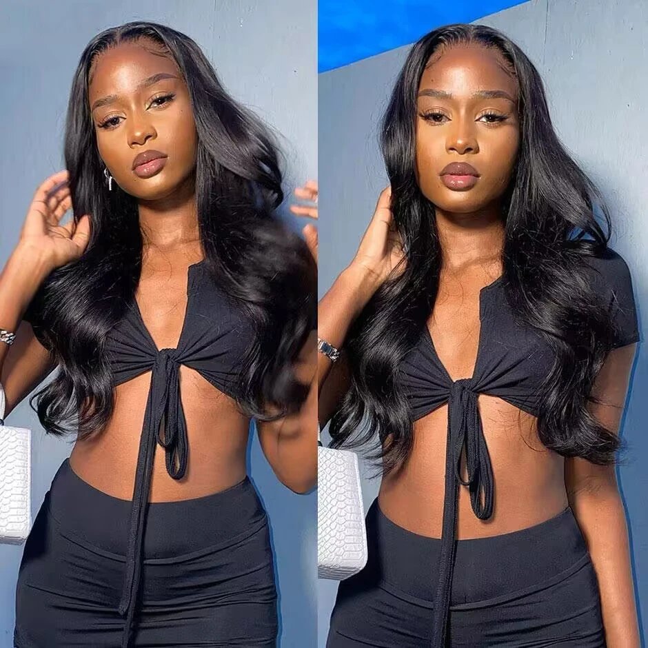 Wholesale 4x4 glueless wear and go wig raw brazilian virgin human hair wigs for women 180% density body wave lace closure wigs