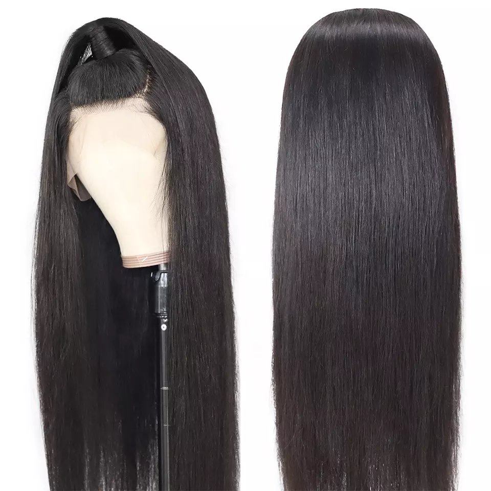 ZSF Human Hair Wig Wholesale Brazilian Silky Straight 13*4 HD Lace Frontal Wig 100% Unprocessed Virgin Hair With Baby Hair