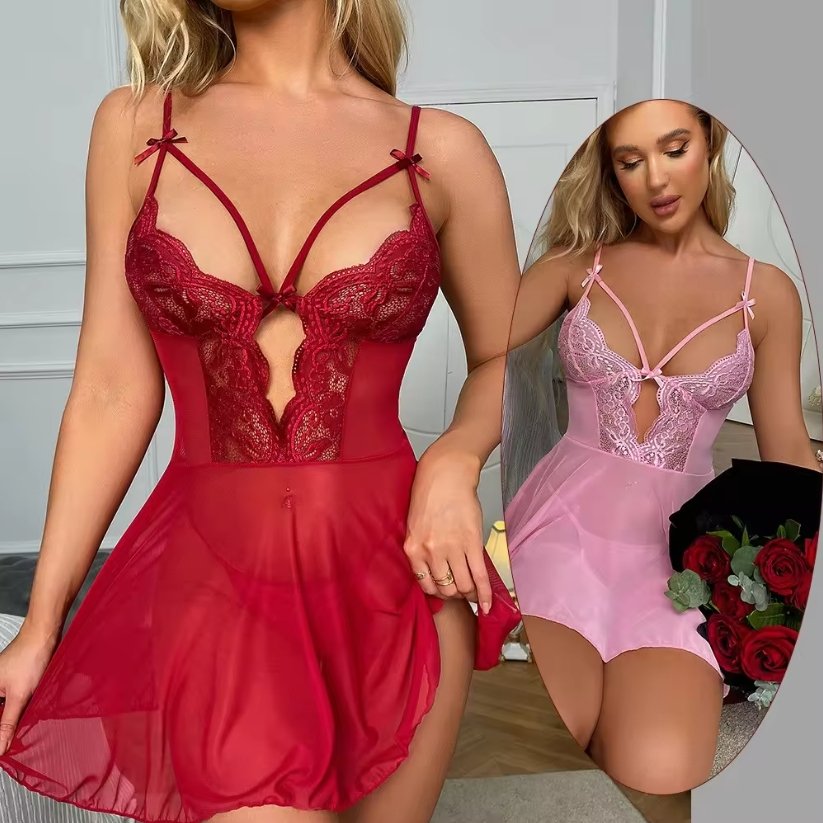 Wholesale Cheap Price Fashion Women Lingerie Lace Babydoll Sexy Lingerie