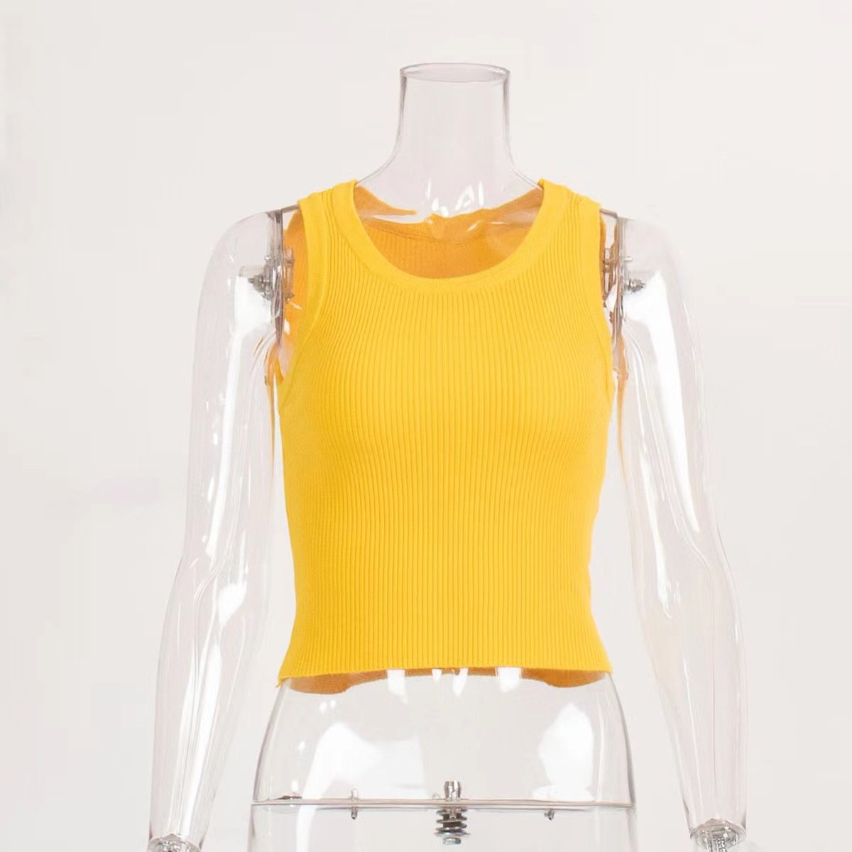 A154Sports vest women Europe and the United States with cushion ribbed yoga vest breathable H shape back fitness top