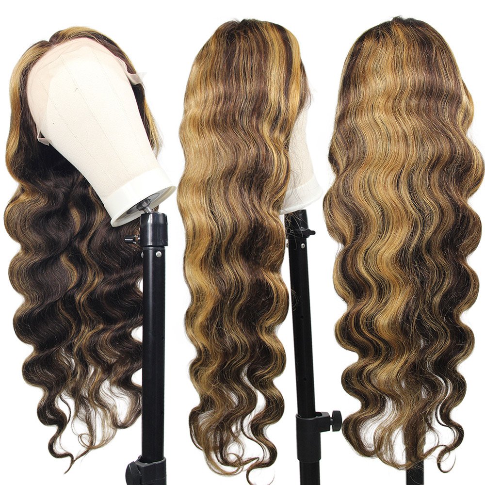 Buy Natural Cheap Glueless Bodywave Human Hair Wigs Lace Front, Brazilian Virgin HD Human Hair Lace Frontal Wig for Women