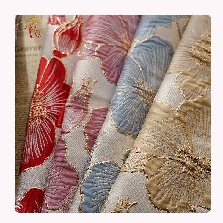 Fashion Design 2023 Good Quality Embroidery Pattern Jacquard Brocade Tailor Brocade Fabric For Garments