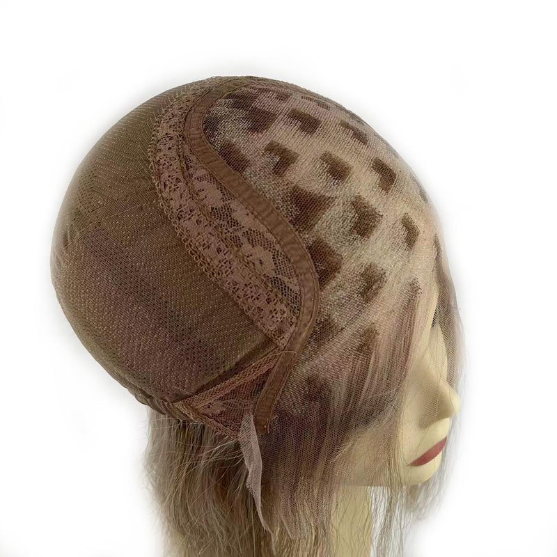 High quality human hair lace toupee women blonde
