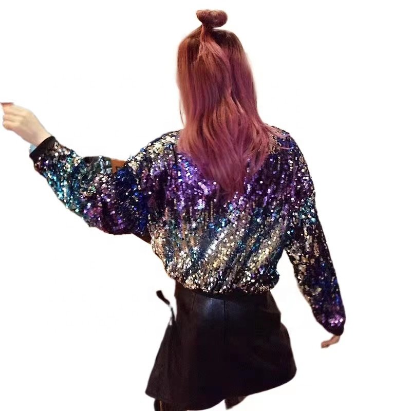 New samples of Multicolor Sequin Embroidery Mesh Fabric for Wedding Party dress Fashion show clothes shirts Creative Textile