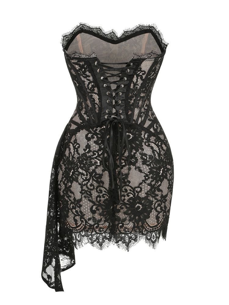 SB2612 Kimshein Fashion Christmas Clothing Women Strapless Mini Dresses Lace Dresses Women Bodycon Mini Dress