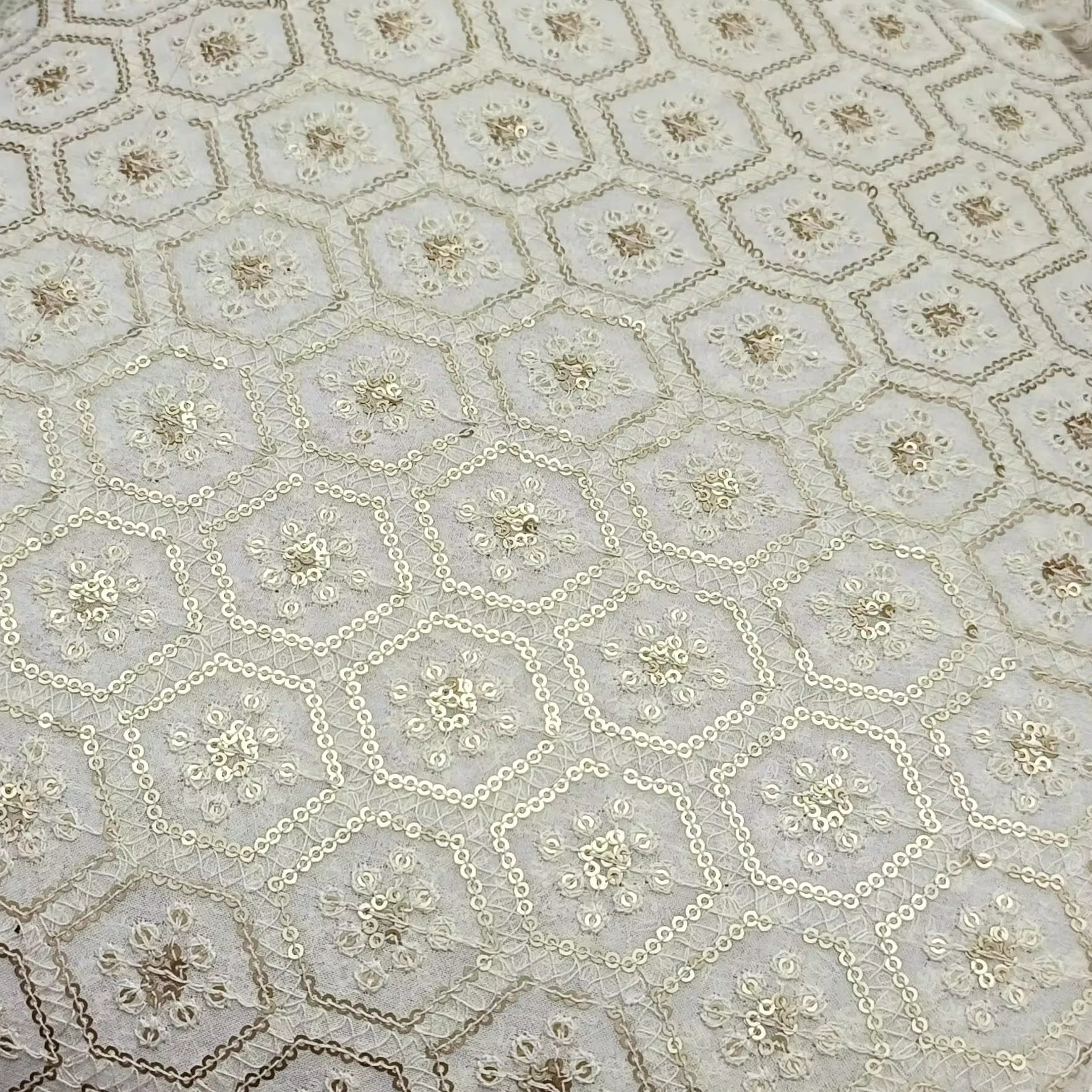 CHEAPEST SEQUIN VISCOSE Georgette FABRIC