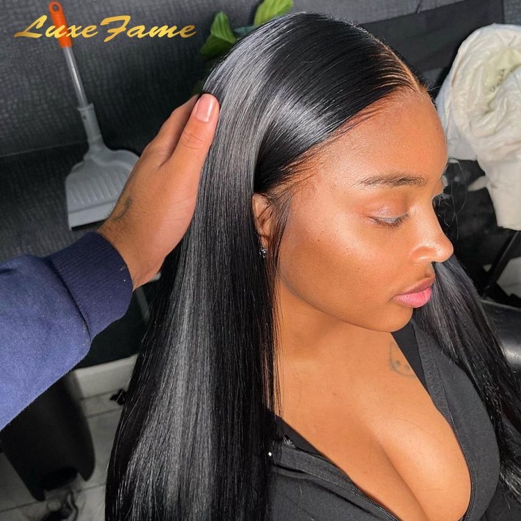Luxefame Frontal Glueless Full Hd Lace Wig,Hd Virgin Raw Indian Human Hair Lace Front Wig,Unprocessed Full Lace Human Hair Wig