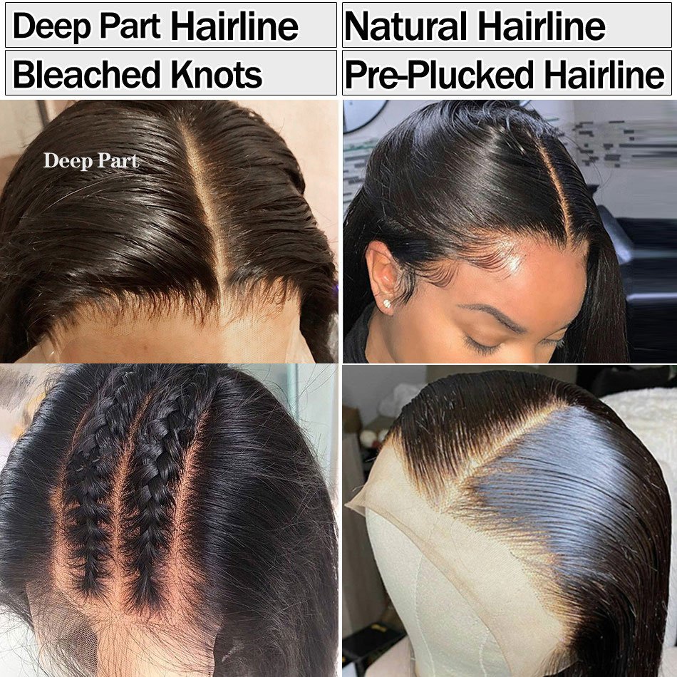 Wholesale Bone Straight Lace Front Wigs For Black WomenRaw Indian Hair HD Lace Frontal Wigs Cheap Full Lace Human Hair Wigs