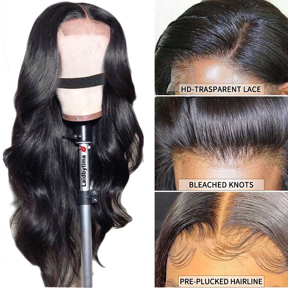 Online store wholesale Brazilian Body Wave human hair hd Lace frontal Wigs 100% Virgin Human Hair lace front wig vendors