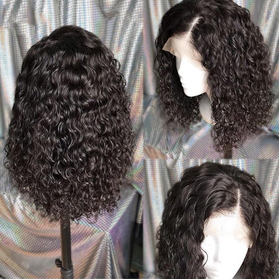Wholesale Raw Brazilian Human Hair Extension Wig Hd Lace Frontal Wig Deep Wave Short Bob Human Hair Wig For Black Women Vendor