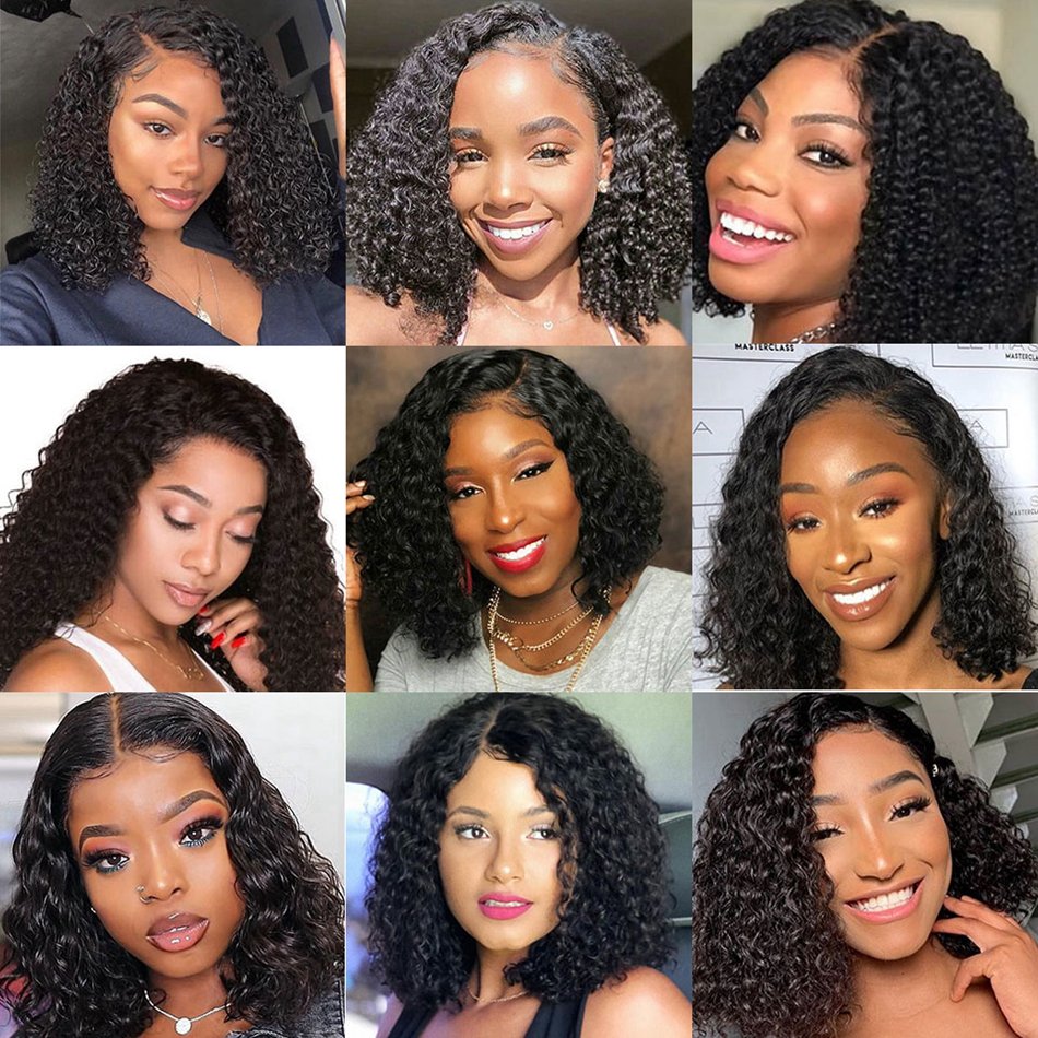 Wholesale Raw Brazilian Human Hair Extension Wig Hd Lace Frontal Wig Deep Wave Short Bob Human Hair Wig For Black Women Vendor