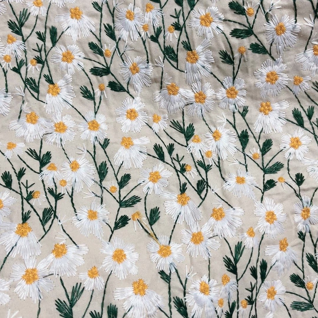 New Multi Color Cotton Linen Embroidery Fabric Vintage Linen cotton Embroidery Fabric for Clothing