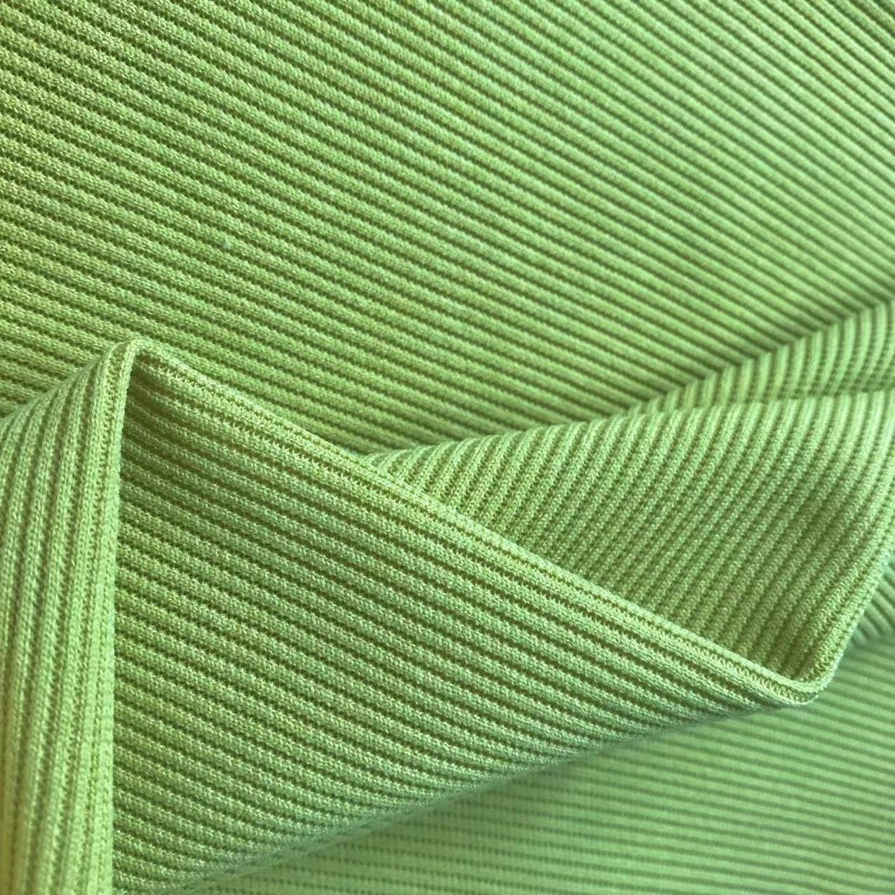 Raw material 230GSM rayon cotton spandex knitting thick 3*3 viscose ribbed fabric for winter cardiganPopular