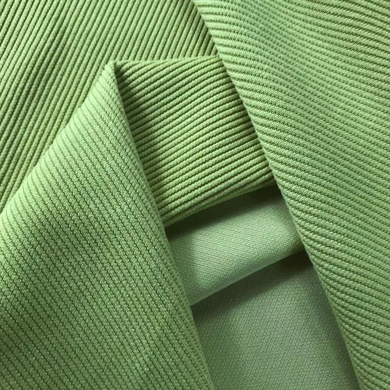 Raw material 230GSM rayon cotton spandex knitting thick 3*3 viscose ribbed fabric for winter cardiganPopular
