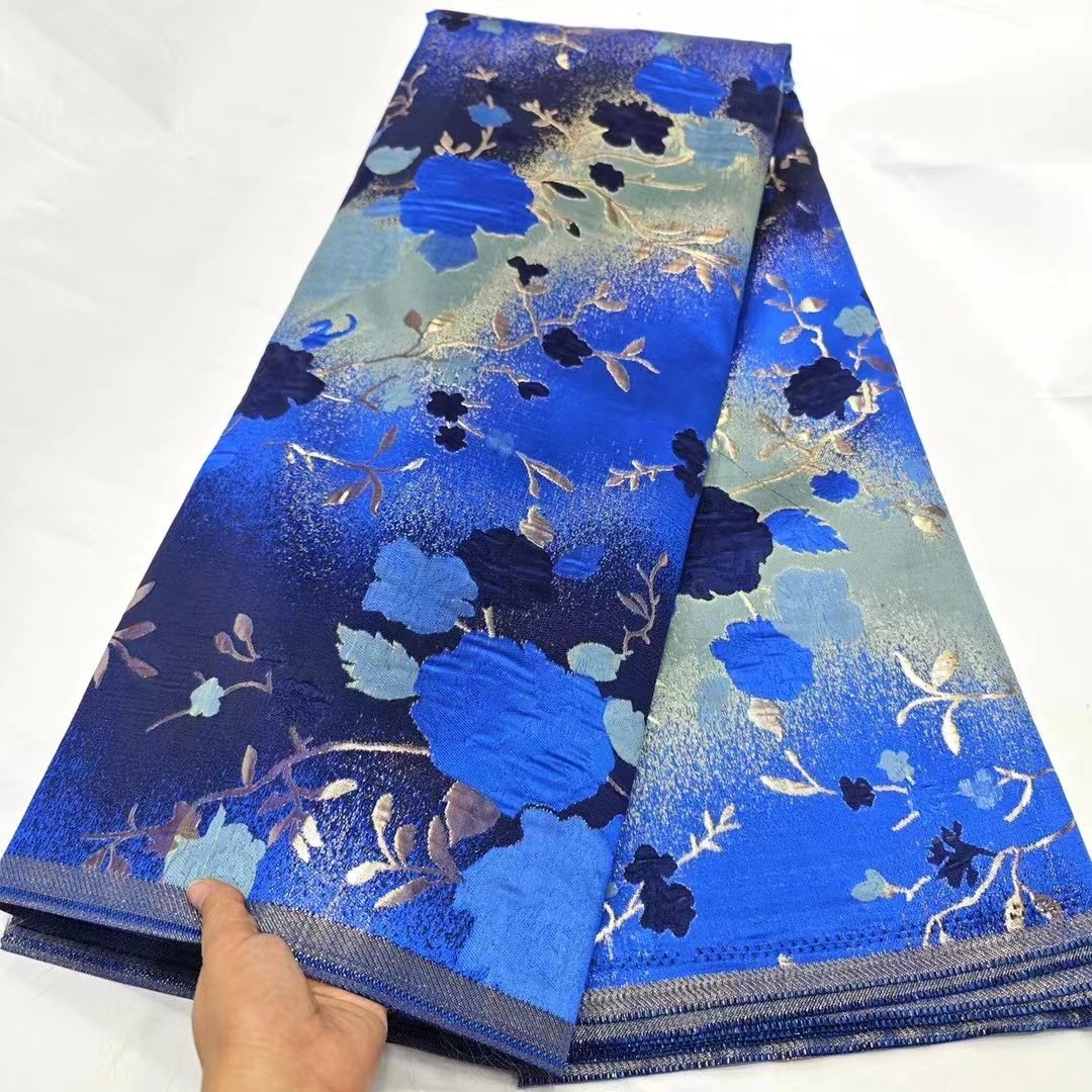 Fantastic design embroidery jacquard lace fabric african luxury LT21730
