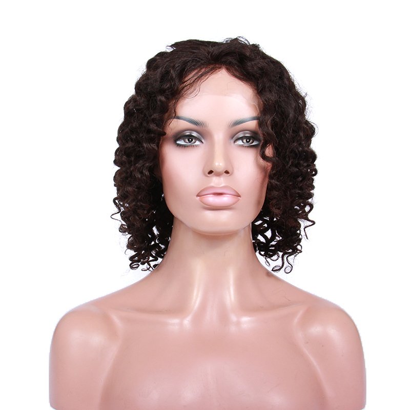 100% Indian Remy Hair Deep Curly Wig Transparent Lace Long 13*4 13*6 Lace Front Wigs For Black Women