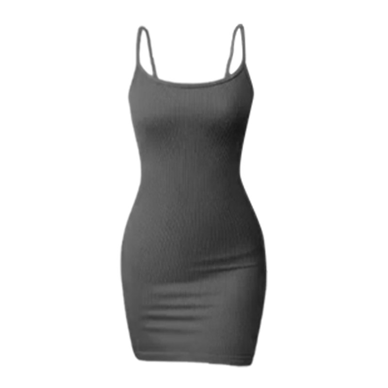 Custom Logo kim kardashian dress dupes hot pink dress bodycon lounge Women Mini basic sleeveless spandex Rib soft Lounge Slip Dresses